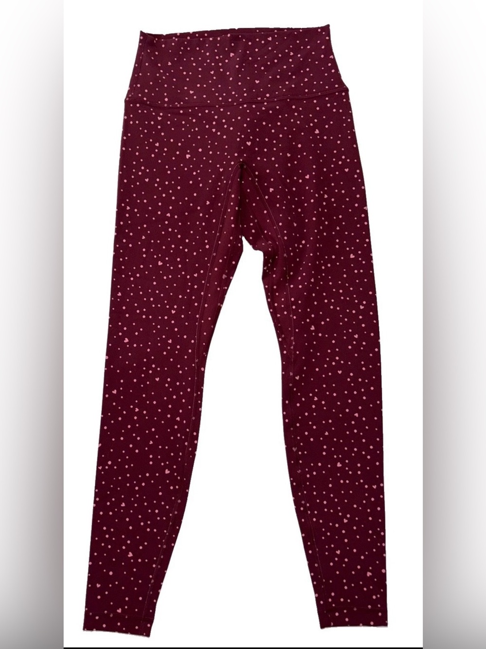 NWT*LULULEMON*SIZE 8*ALIGN HIGH RISE NO LINE 28” TIGHT*SCATTERED HEART DOT $108